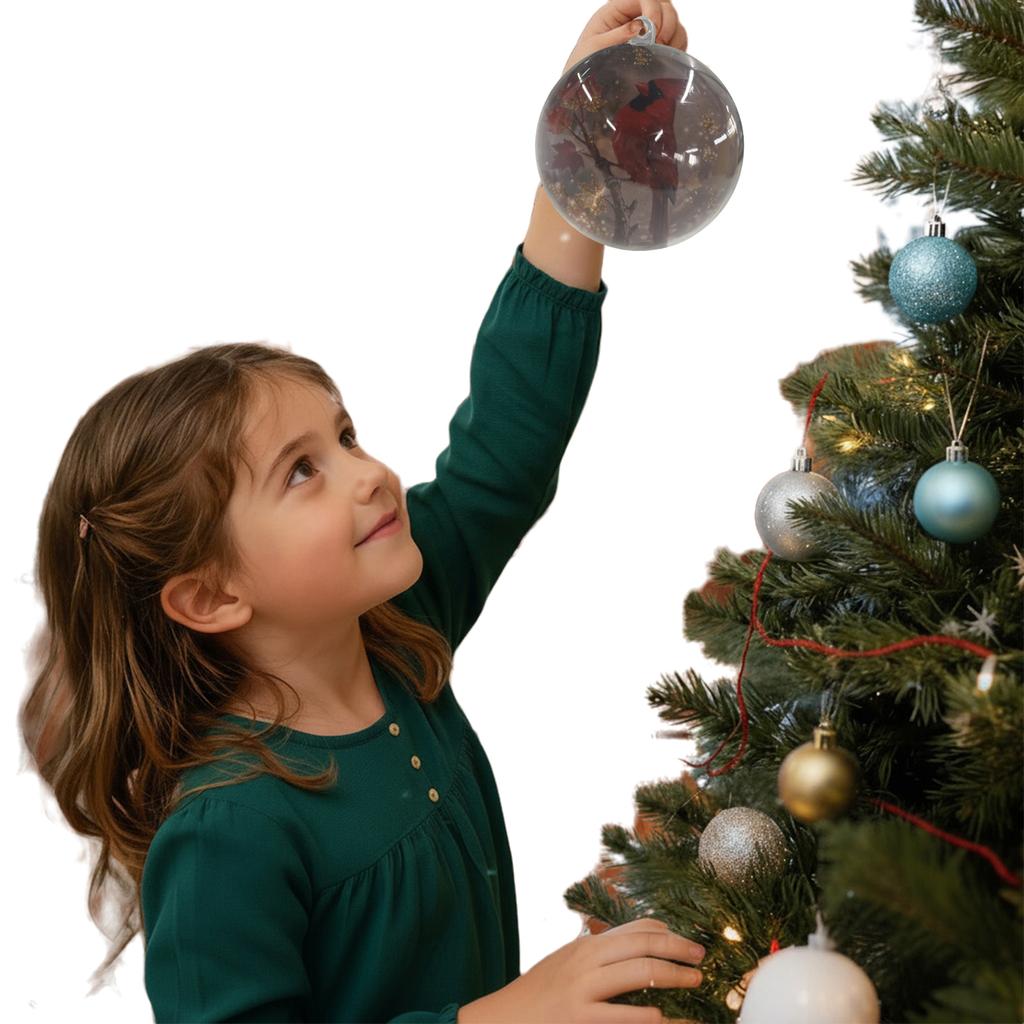 Набор елочных украшений из хрустальных шаров «Птицы природы», подвеска для елки для праздничной рождественской вечеринки, домашний декор