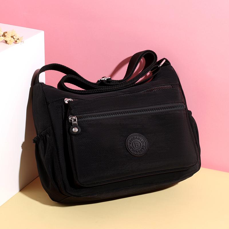 Многослойная сумка для мам среднего возраста, нейлоновая сумка через плечо, женская дорожная сумка через плечо большой вместимости