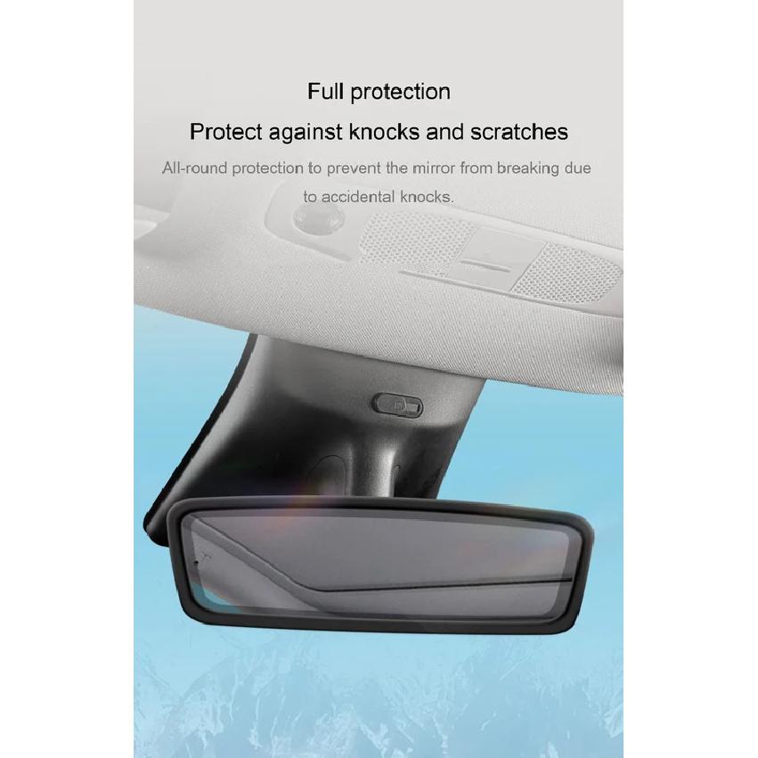 For Tesla Model 3/Y - Screen Silicone Protective Frame Wireless Charging Non-Slip Pad Card Limiter Silicone Cup Holder