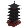Mini Pagoda Statue Chinese Ancient Building Model Pavilion Decorations Simulation Statue Zen Garden Aquarium Bonsai Decor