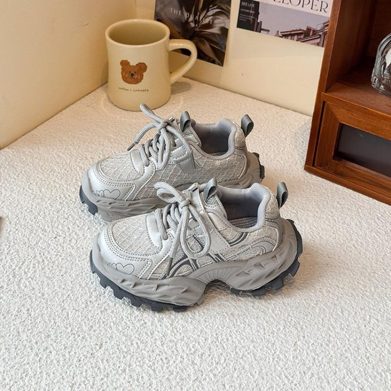 Детская сетчатая спортивная обувь дышащая студенческая беговая обувь модные кроссовки на мягкой подошве детская нескользящая повседневная обувь