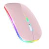 (SU)LED Wireless Mouse Rechargeable Ultra Thin Silent Mouse 2.4G Portable Mobile Optical Office Mouse