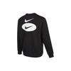 Nike Повседневная спортивная флисовая толстовка с круглым вырезом и длинными рукавами, мужские топы, черные DM5461-010