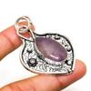 Sage Amethyst Gemstone Handmade 925 Silver Plated Jewelry Pendant 2.08"