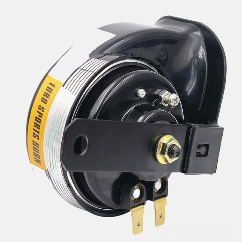 Universal 12V Motorcycle Automotive Horn Metal Build High Frequency Sound Emission Hassle Free Mounting Water Resistant