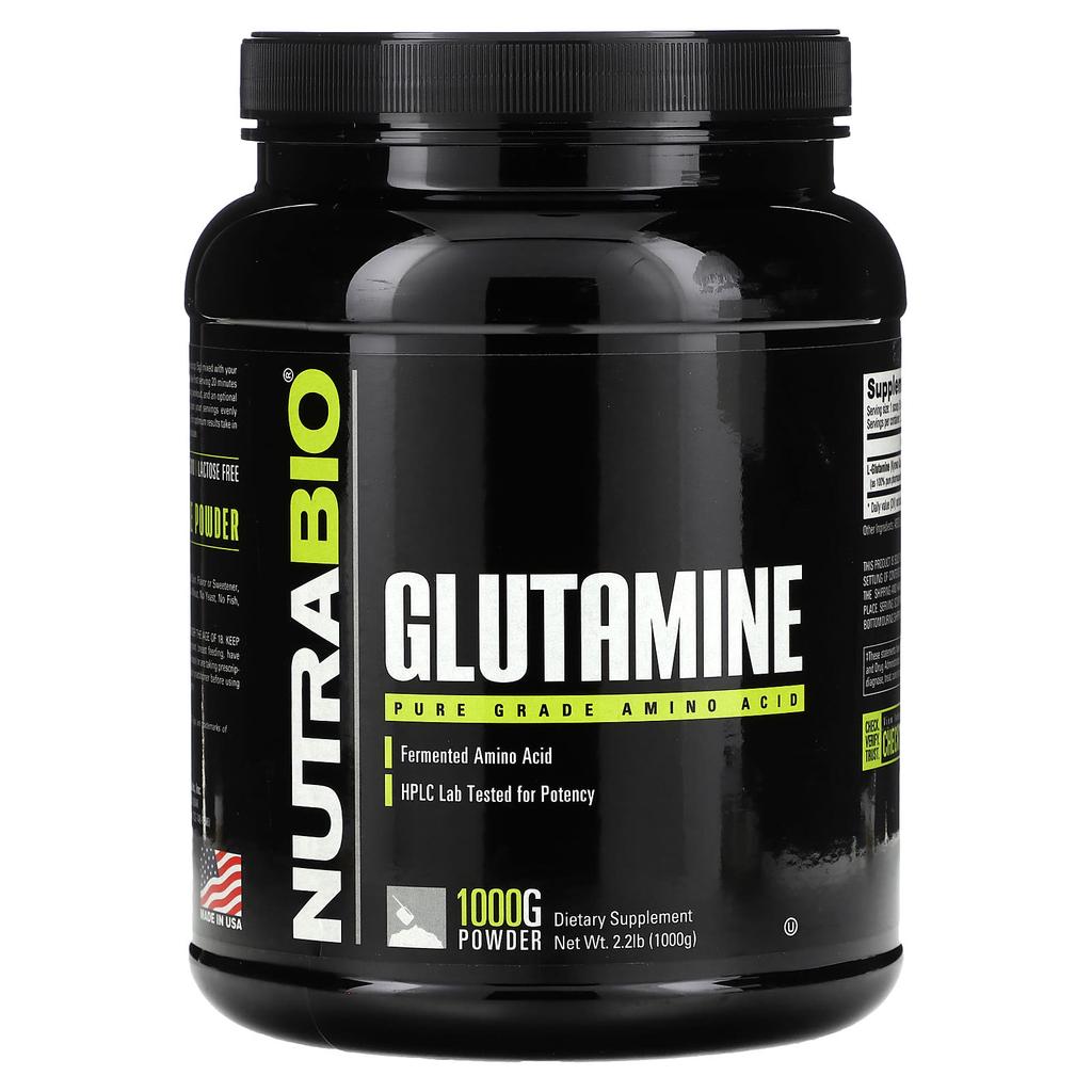 Glutamine, Pure Grade Amino Acid, 1,000G (2.2Lbs)
