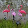 LED Solar Flamingo Stake Light Pathway Decorative Outdoor Lawn Yard Lamp