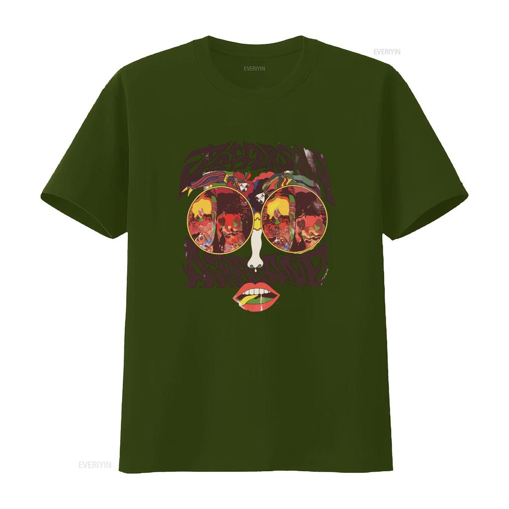 Jefferson Airplane Lips T Shirt Unisexs Retro Rock Band Design Vintage Breathable Casual Slightly Stretched