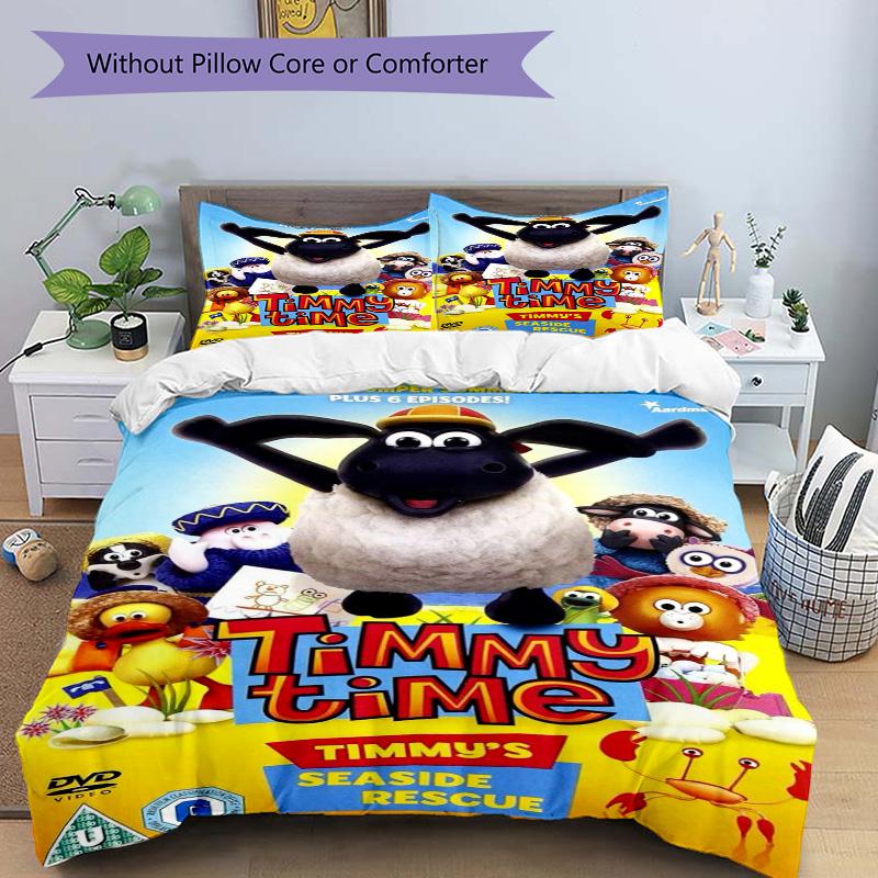 Timmy'S Seaside Adventure Print 3Pcs Bedding Setduvet Cover With 2 Bedropillowcase Home Birthday Gift