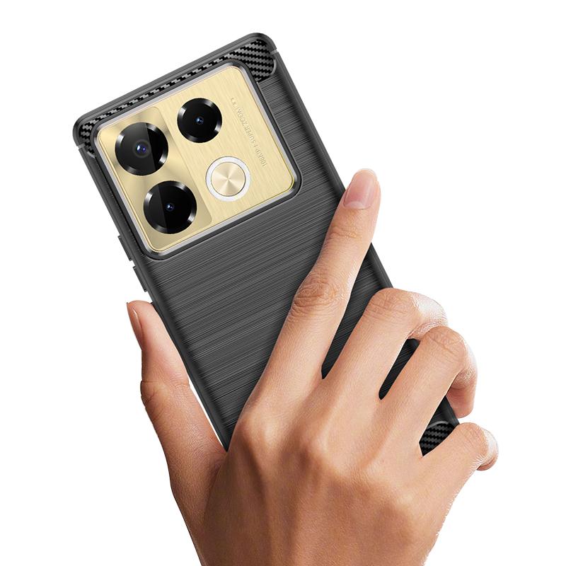 Для Infinix Note 40 Pro note10pro+ 5G силиконовый чехол мягкий матовый чехол для infinix note40 pro plus 5g роскошные чехлы из углеродного волокна