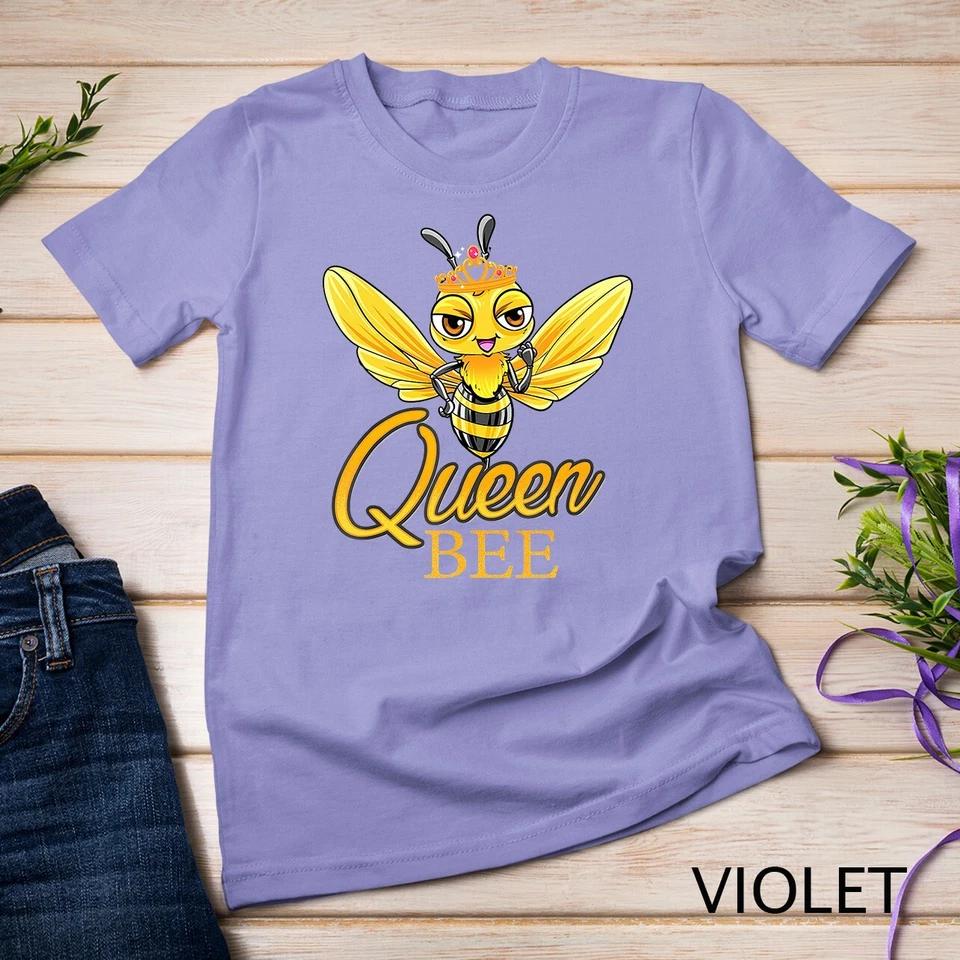 Queen Bee Crown Honey Bee Hive Gift T-Shirt Unisex T-shirt 12