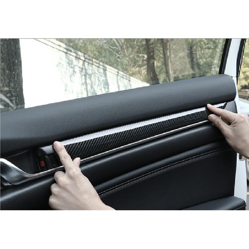Carbon Fiber Inner Door Panel Strip Trim 4Pcs For Honda Accord 10Th 2018-