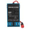 Автомобильный инвертор питания DC 12V/24V в AC 220V 1500W с USB-портами, портативный, универсальный автомобильный адаптер с 4 USB-портами, зарядное устройство, быстрая зарядка