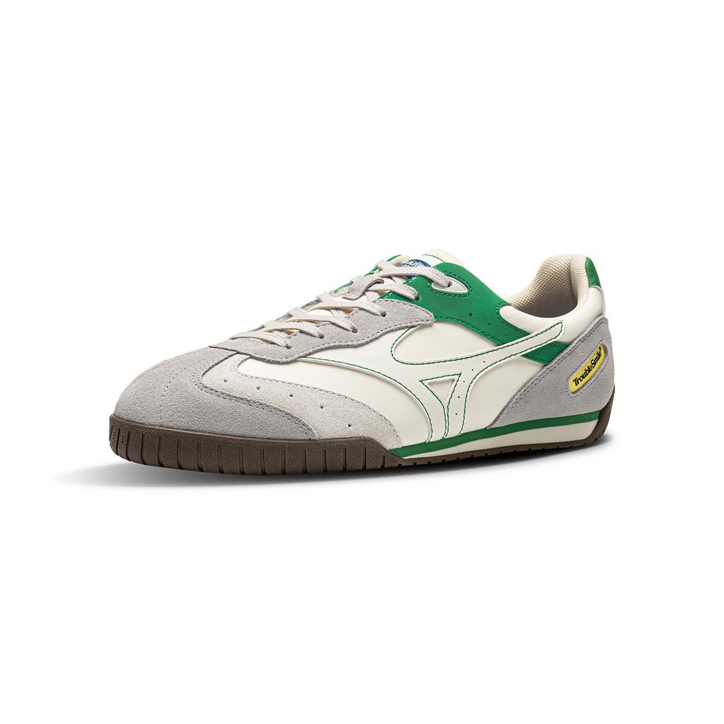 Mizuno LG TT Trouble Smile Сотрудничество Ретро Повседневная обувь на низкой подошве Унисекс кроссовки Белый Зеленый D1GH261109