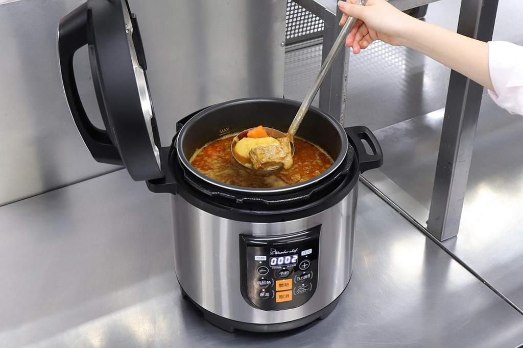 Wonder Chef Бытовая Микрокомпьютер Электрическая Скороварка Raku Pump Port 8L OEDF80 Серебряный