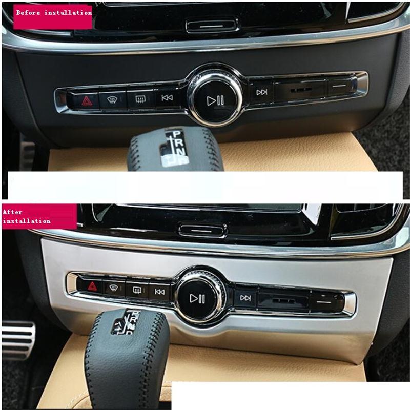 Автомобильная наклейка для Volvo xc60, панель регулировки звука, декоративные наклейки s90 v90 v90cc, пункт автомобиля