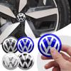 VEMZG1 Для VW VOLKSWAGEN Новые 4 шт. 56 мм 60 мм 65 мм Наклейка на центральную часть колеса автомобиля Наклейка на ступицу Для Volkswagen VW Golf6 Polo Passat Tiguan Bettle B
