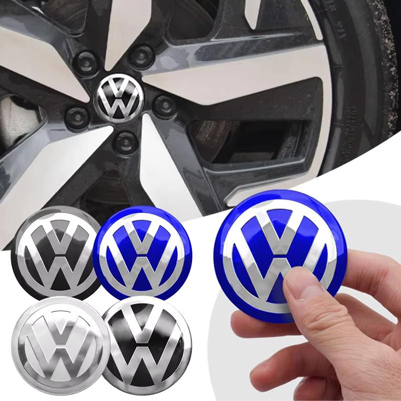 VEMZG1 Для VW VOLKSWAGEN Новые 4 шт. 56 мм 60 мм 65 мм Наклейка на центральную часть колеса автомобиля Наклейка на ступицу Для Volkswagen VW Golf6 Polo Passat Tiguan Bettle B