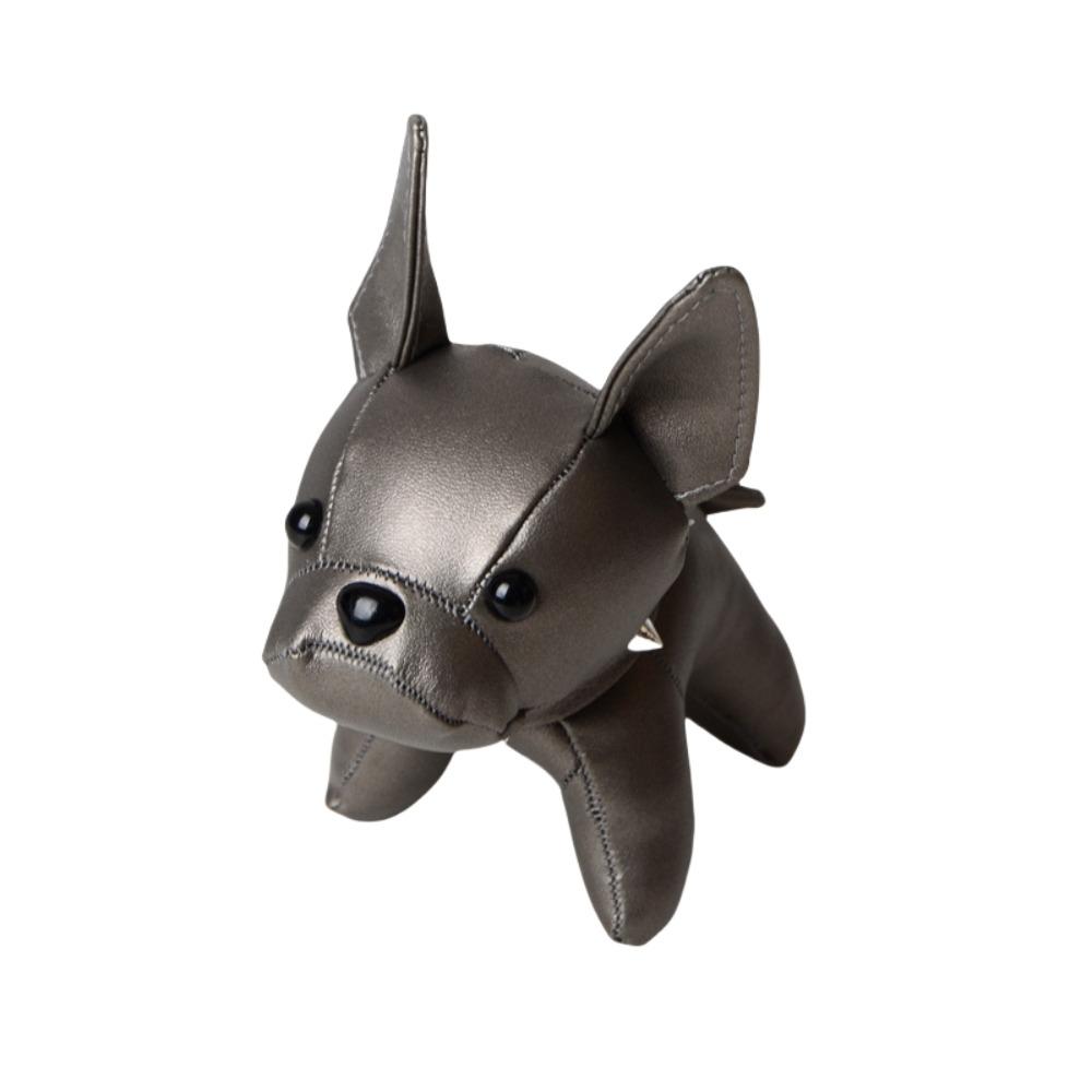 French Bulldog Dog Pendant Cartoon Dog Dolls Kawaii Chubby Leather Keychain Gift