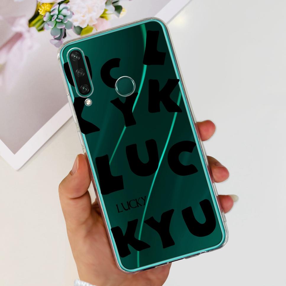New Case For Huawei Y6p MED-LX9 Luxury Flower Love TPU Soft Silicone Back Cover For Huawei Y6p Y6P 2020 Bumper Phone Case Funda