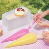 100PCS Disposable Icing Bags, Thickened Pastry Piping Bags with Easy-Twist Nozzle, Cake Decorating Supplies, Essential Tools for Dessert Decoration
