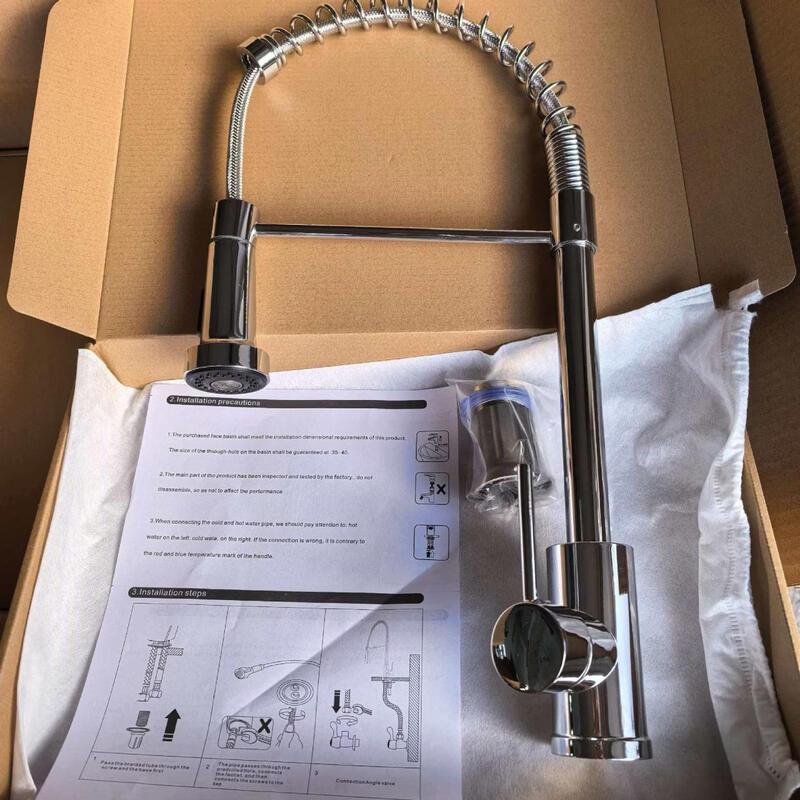 Handun Deck Mounted Hot & Cold Spring Kitchen Faucet