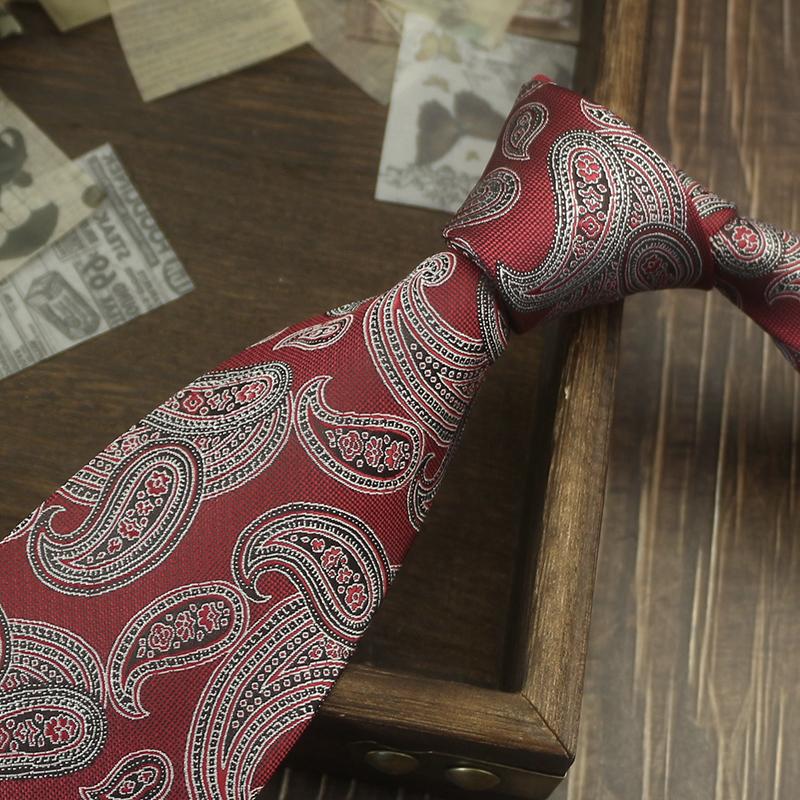 Tie Men'S Retro Coffee Wedding Stage British 8Cm Dress Professional Business Hand Blue Stripe Portuguese Music