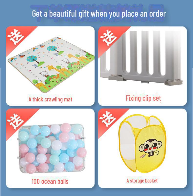 Детский безопасный складной манеж с ковриком для ползания для младенцев и малышей