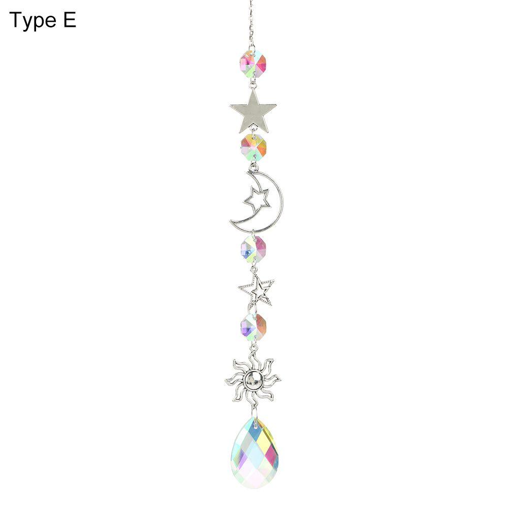 Украшение Занавески Украшение Подвесные Призмы Подвеска Звезда Луна Кристалл Музыка ветра Ловец солнца
