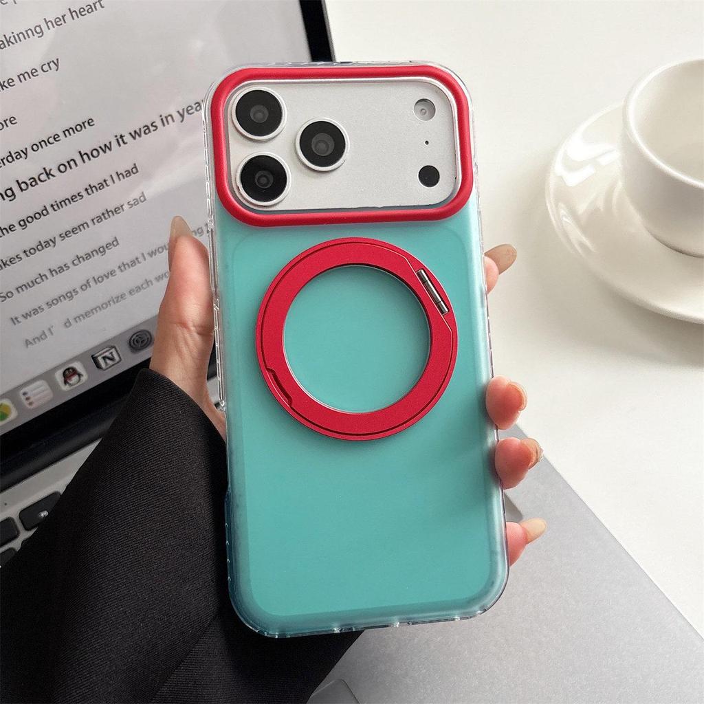 Магнитный вращающийся чехол-подставка для iPhone 17 Pro Max - Совместим с кнопкой камеры iPhone 16 Pro