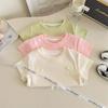 Футболка для девочек с короткими рукавами, летняя, новая, с милым бантом