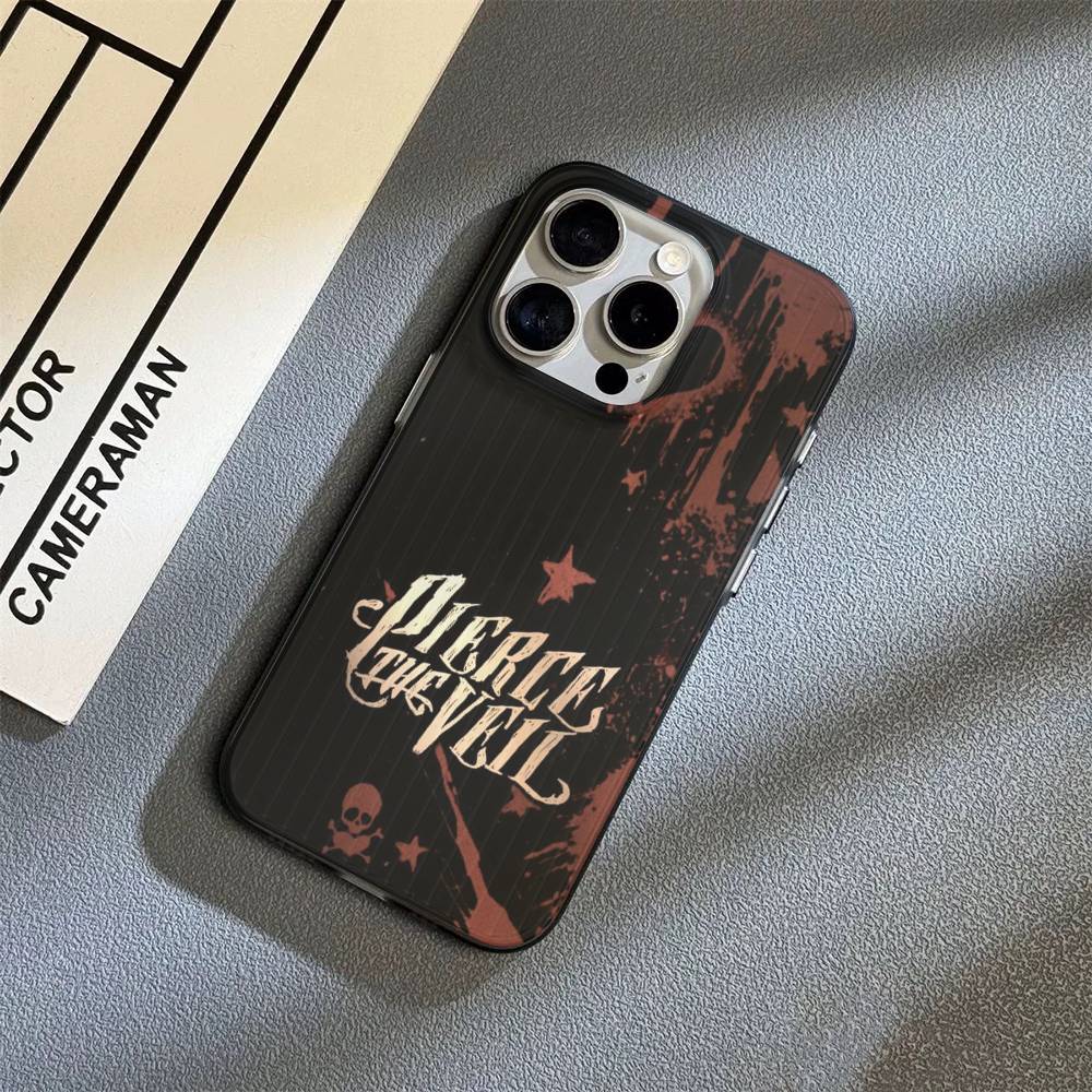 Чехол для телефона P-Pierce The Veil Band для iPhone 17 16 15 14 Plus 11 12 13 Pro Max Ударопрочная защита Мягкая задняя крышка