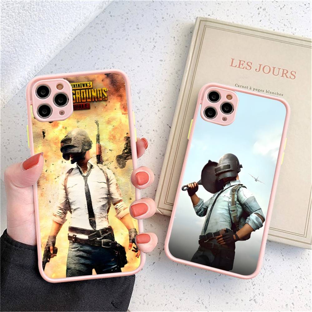 Game P-PUBG B-BATTLEGROUNDS Phone Cases for iPhone 16 15 14 Plus 13 12 11 Pro Max Matte oft Bumper Phone Cover