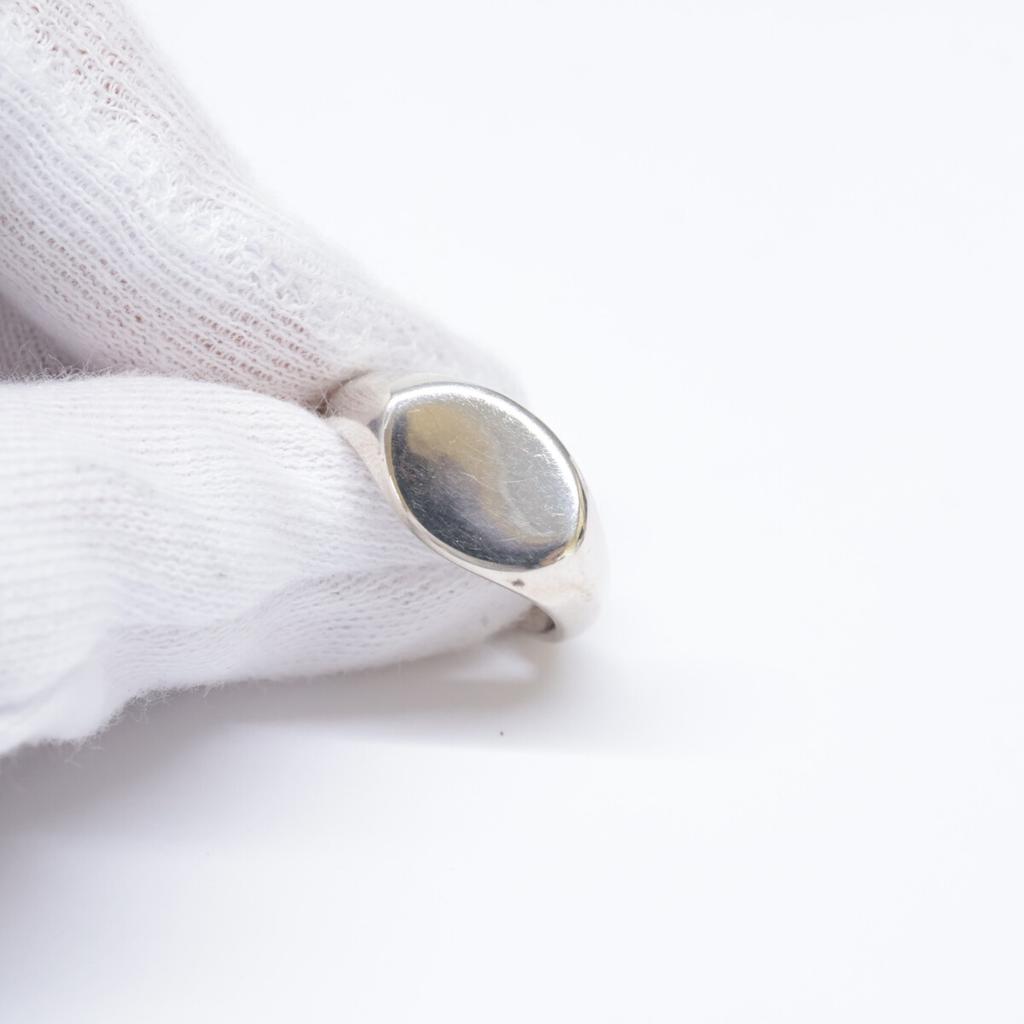 ТИФФАНИ&Ко. Винтажное овальное кольцо-печатка 925 пробы серебро б/у