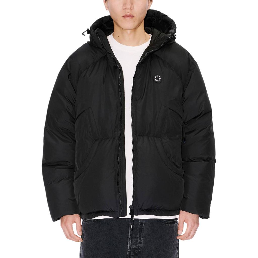 KENZO Logo Detailed Hooded Puffer Jacket FF65OU1449NK-99