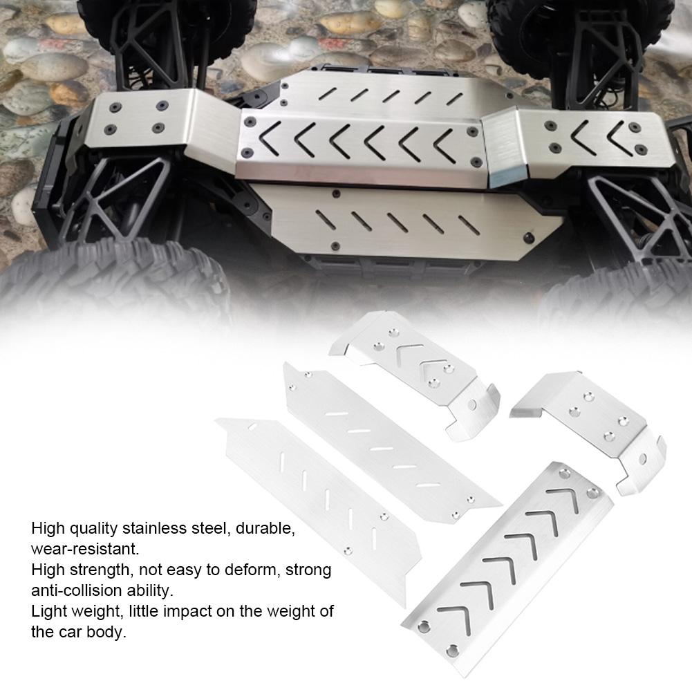 5Pcs Stainless Steel Chassis Guard Plate Board Protector Fit for TRAXXAS X MAXX 1 10 RC Car