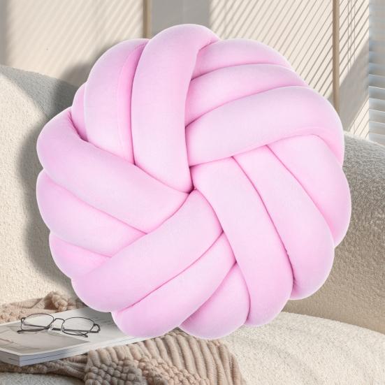 Круглый шар с узлом, дышащий домашний декор, гибкая шикарная подушка, шар, круглые подушки ручной работы, поставка дивана