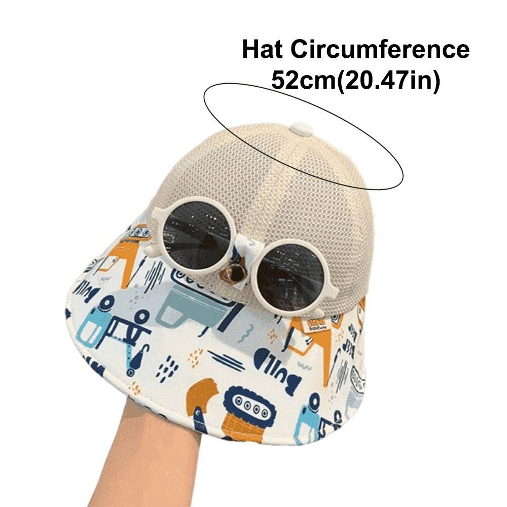 Detachable Baby Hat Adjustable Baseball Cap New Children's Sunglasses Hat Summer Spring
