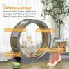 Cat Wheel with Brake, Scratching Pads - Grey