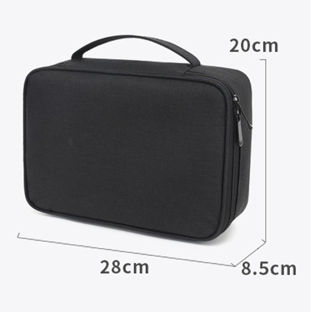 28 X 20 X 8.5cm Digital Accessories Storage Bag Data Cable Headset Power Bank Carrying Pouch