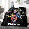 Custom Name Power Rangers Adventure Party Blanket For Couch Bed Plush Cozy Fuzzy Blanket Super Soft Warm Blankets For Fall And Winter 0916263