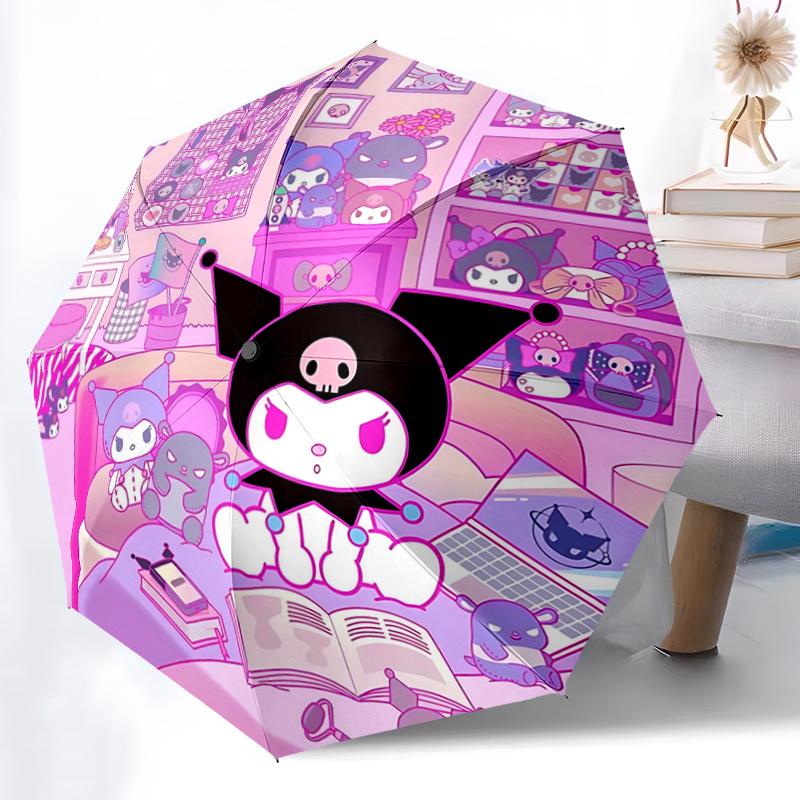 1pc Kawaii Cat Umbrella: Automatic Opening & Closing, Foldable Design, Outdoor Use, Perfect Gift for Fans and Travelers.N022