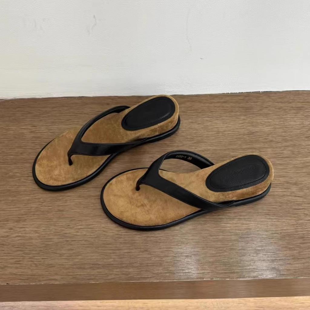 Французские шлепанцы Пляжная обувь для отдыха Шлепанцы Универсальные туфли на танкетке Шлепанцы Женские летние сандалии