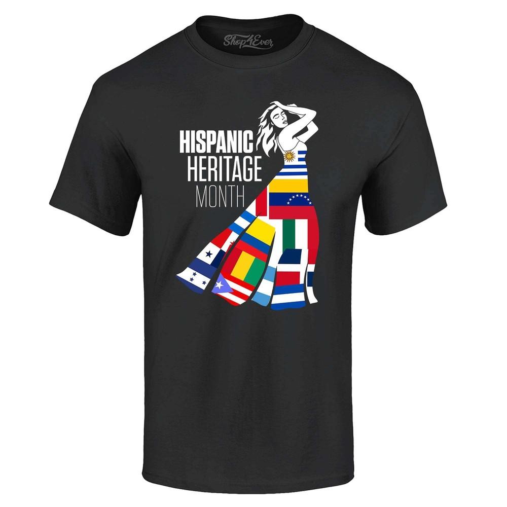 Hispanic Heritage Month Flag Dress Woman T-shirt Hispanic Shirts