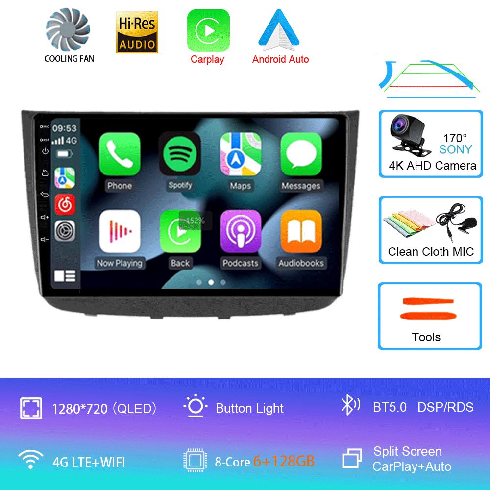 Android 14 Auto Carplay Car Radio Multimedia Player For Mercedes-Benz Vito 2 W639 Viano 2 2003 - 2015 Navigation GPS 4G+WIFI BT