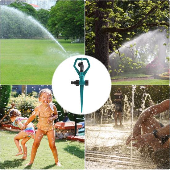 Вращающийся на 360 градусов разбрызгиватель для газонов с колышком. Простая сборка. Настраиваемая зона распыления. Автоматический разбрызгиватель воды.