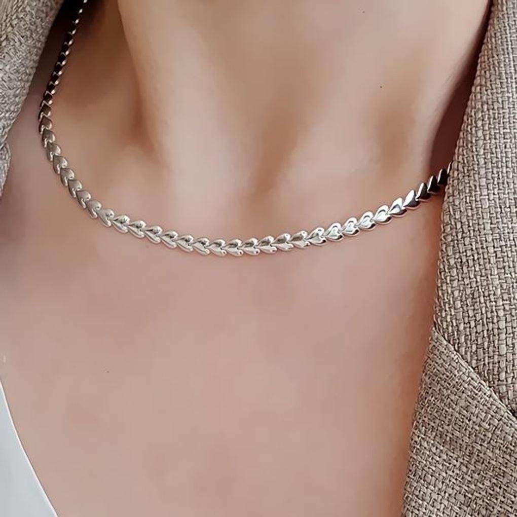 Women's Fashion Accessories Daily Snake Heart Necklace