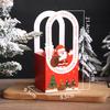 20pcs Christmas Gift Boxes Christmas Santa Treat Boxes with Handle Paper Party Favor Boxes Folden Storage Box for DIY Decor Family Gatherings