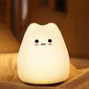 ZHOU Кот Ночник 7 цветов Непрямой Теплый Ночной Уход 1 час Автоматический Сделан из Безопасного Милого Ночника Детям и День рождения Рождество Прикроватный Простой Японский