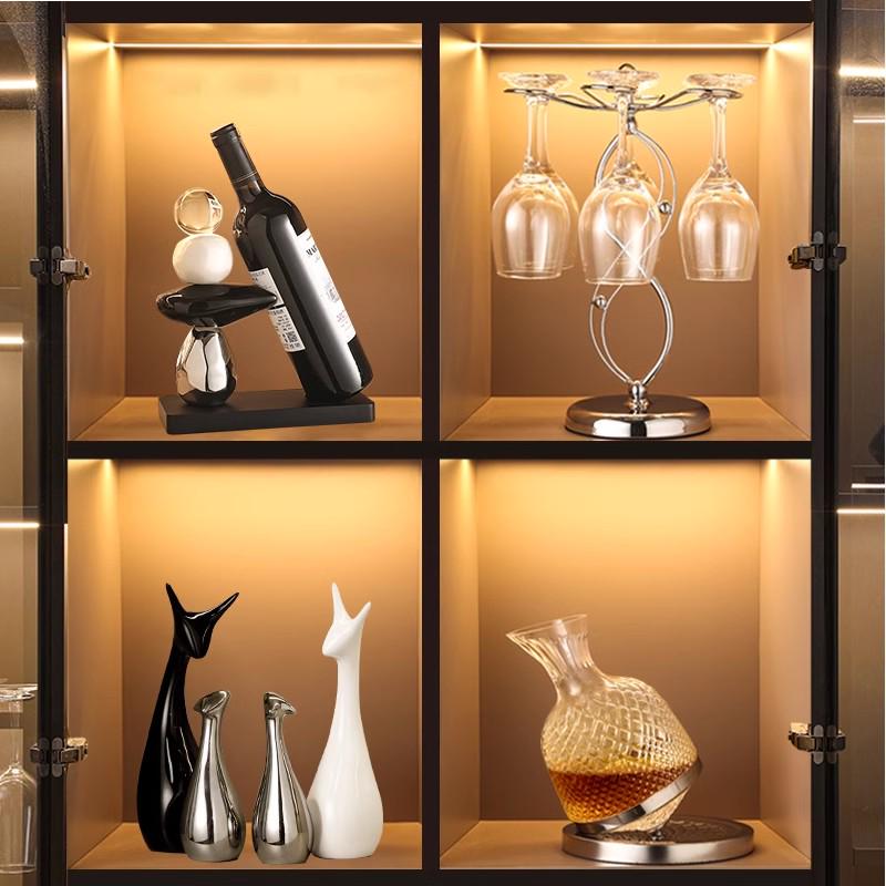 Elegant Stone Entryway Sideboard & Wine Rack Cabinet